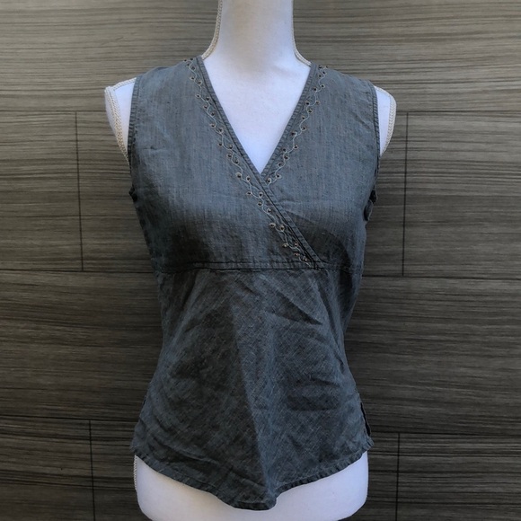 J. Jill Tops - Beaded Embroidered Blouse Size 4